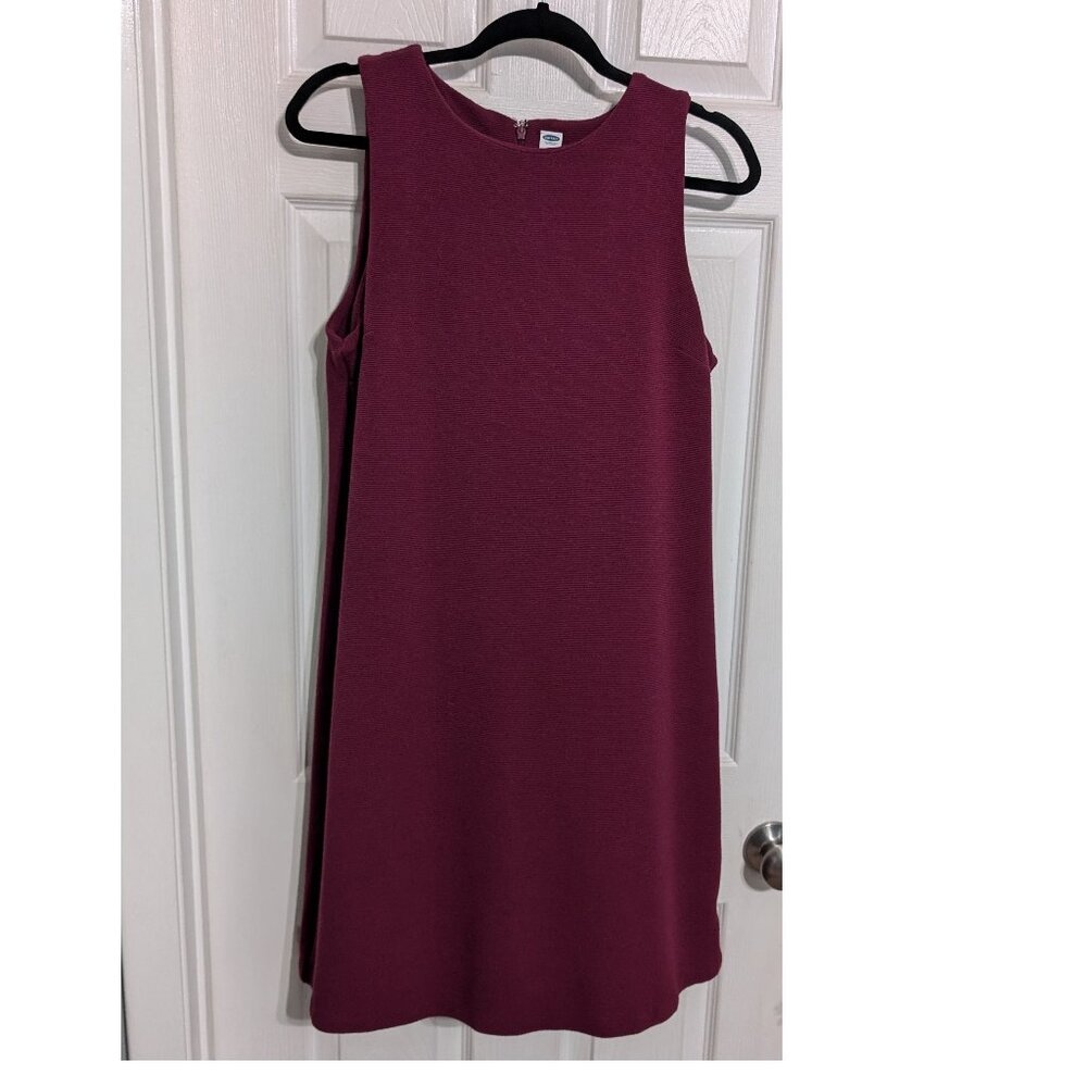 Sleeveless Ponte-Knit Sheath Dress Purple TALL